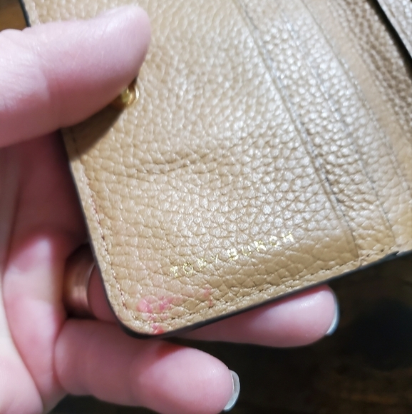 Tory Burch McGraw Bi-Fold Wallet Womens  Leather Camel Brown - Picture 9 of 16